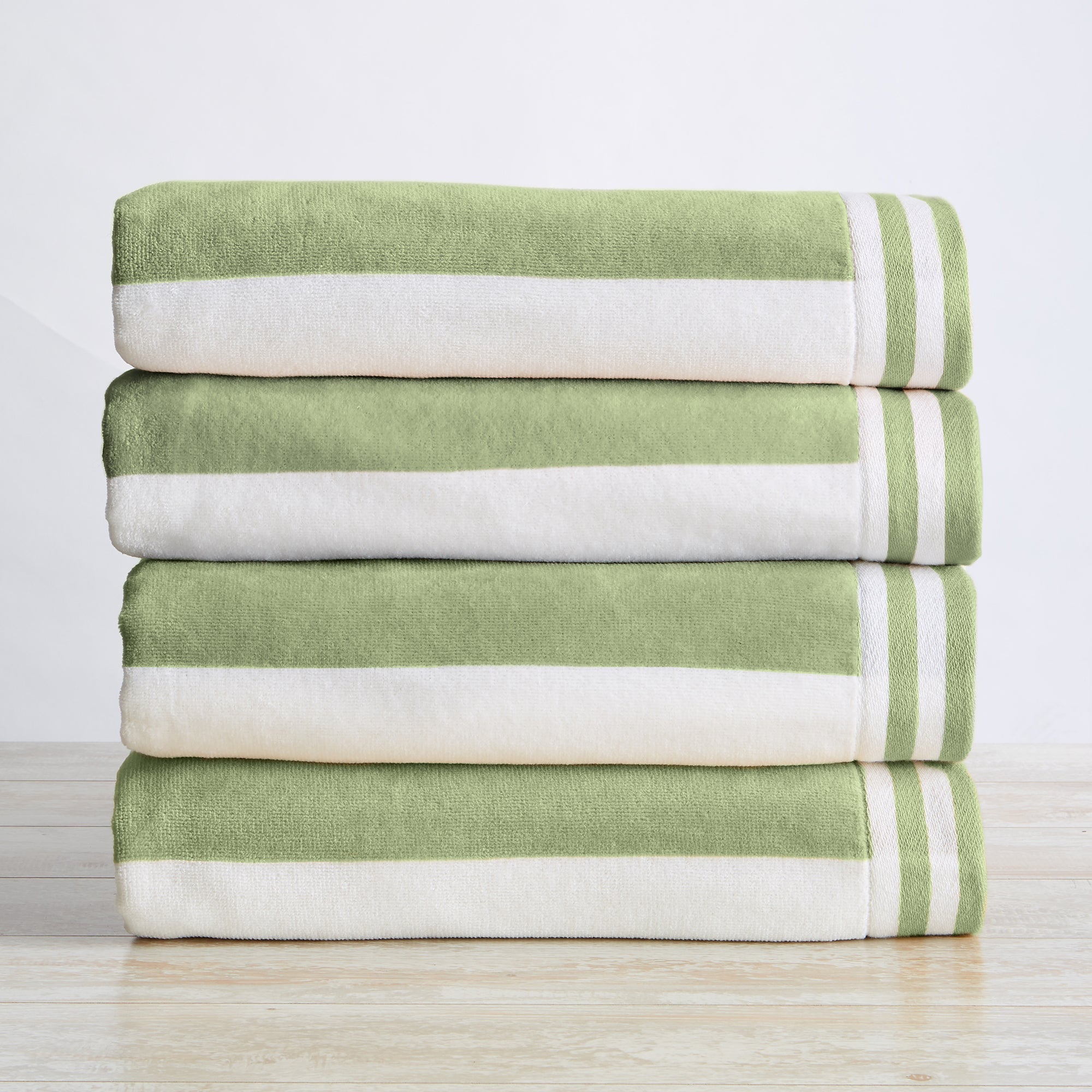 Striped Cabana Beach Towel - Edgartown Collection White Cliff Studio Towels