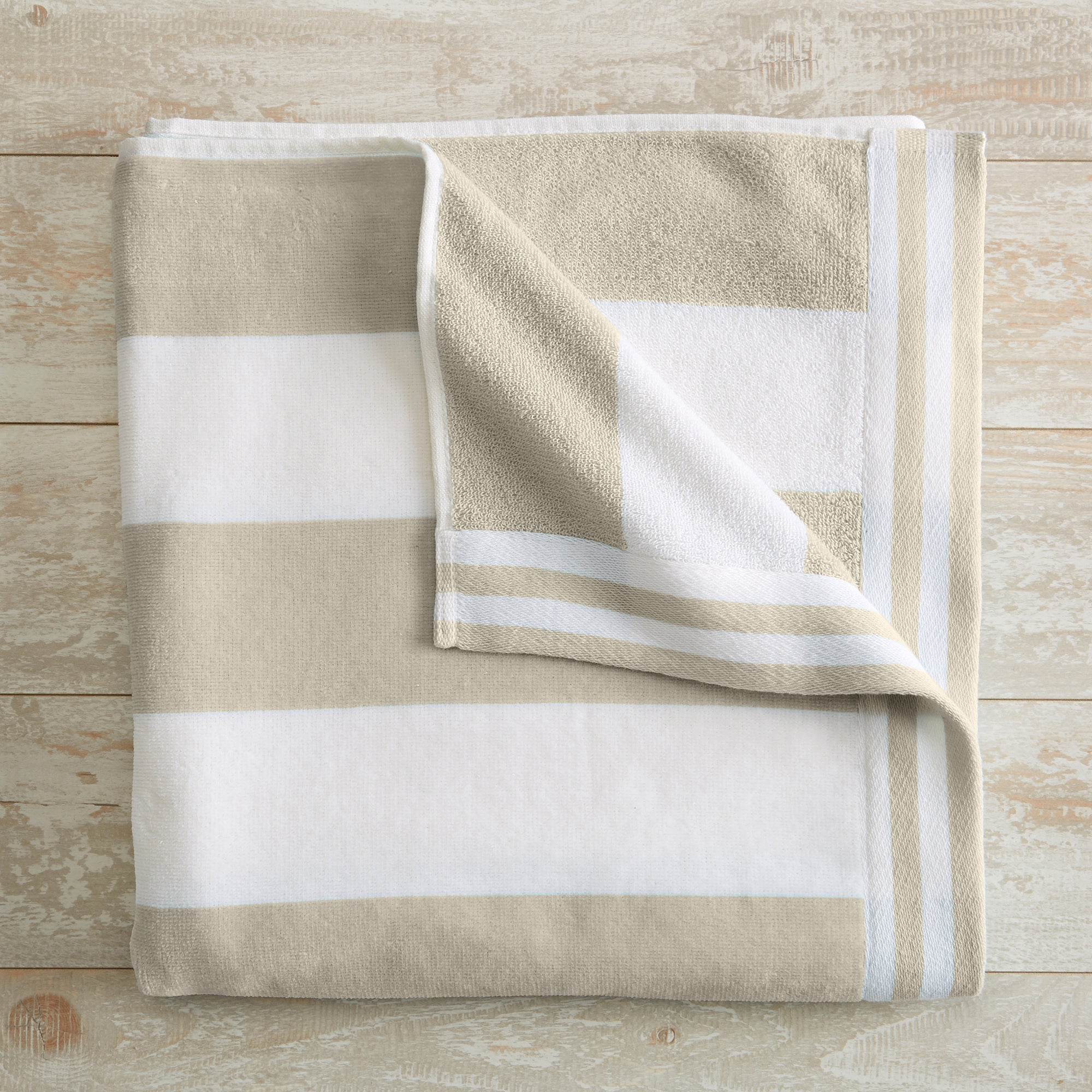 Striped Cabana Beach Towel - Edgartown Collection White Cliff Studio Towels