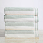 Striped Cabana Beach Towel - Edgartown Collection White Cliff Studio Towels