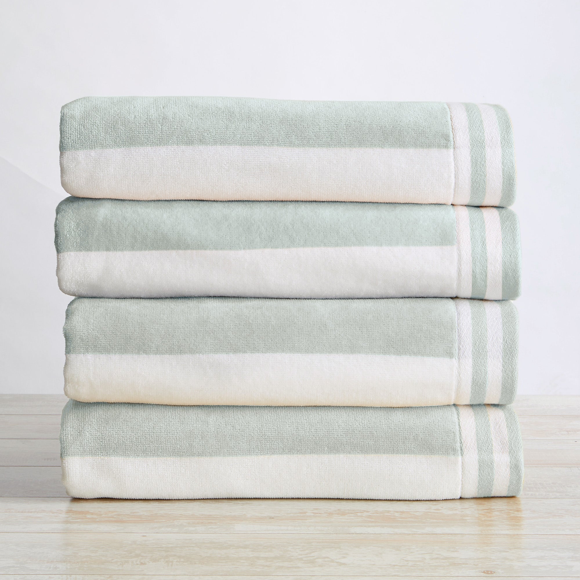Striped Cabana Beach Towel - Edgartown Collection White Cliff Studio Towels
