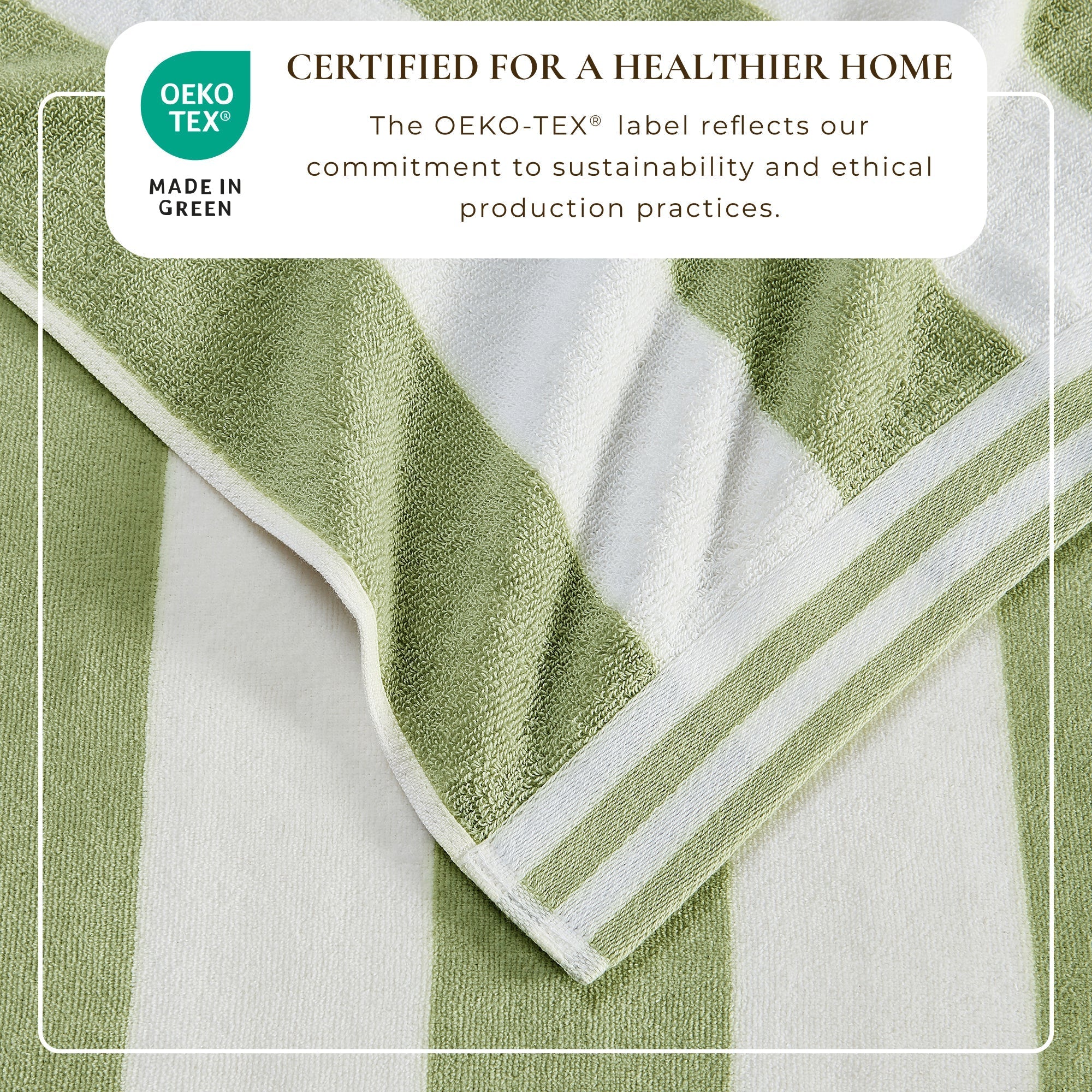 Striped Cabana Beach Towel - Edgartown Collection White Cliff Studio Towels