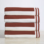 Striped Cabana Beach Towel - Edgartown Collection White Cliff Studio Towels