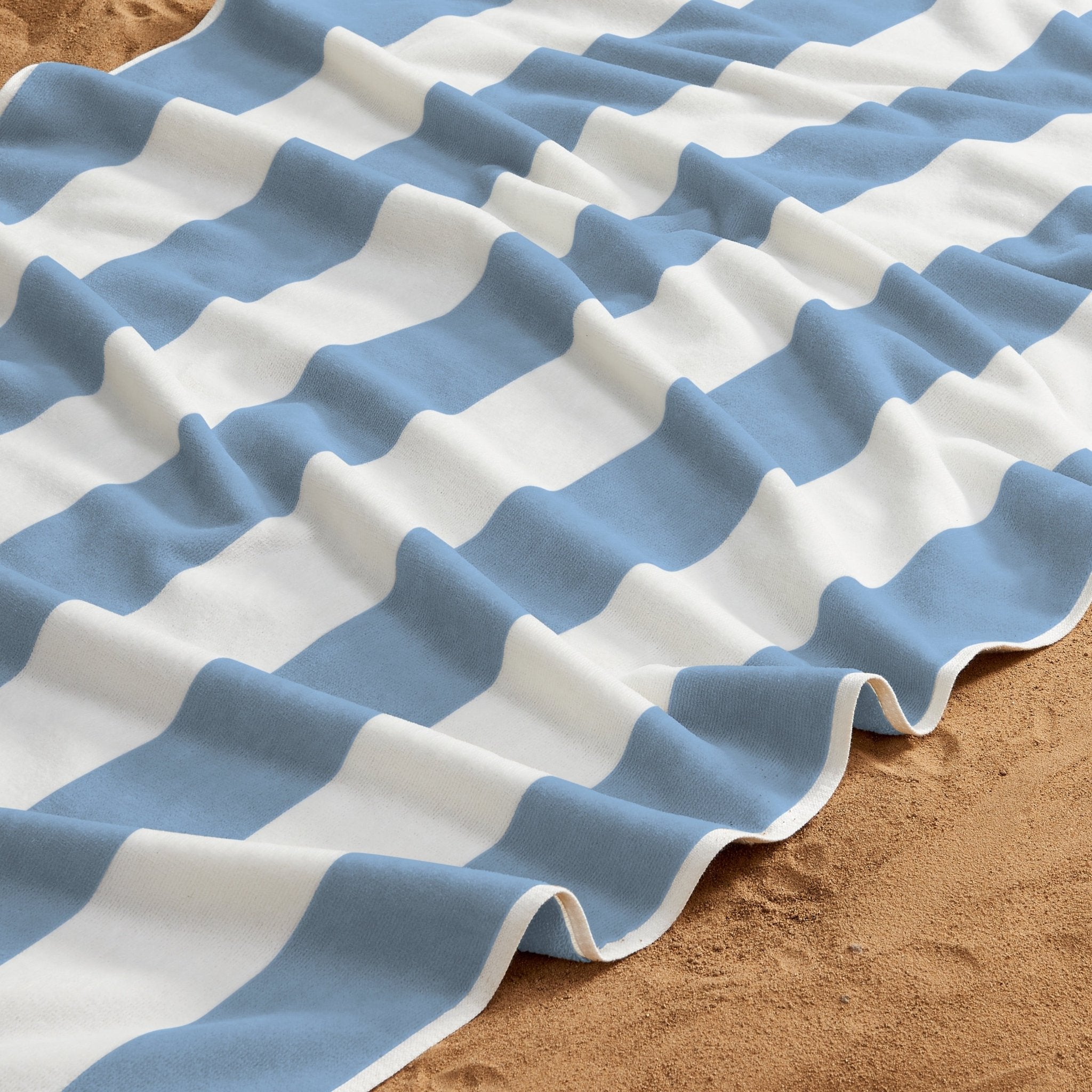 Striped Cabana Beach Towel - Edgartown Collection White Cliff Studio Towels
