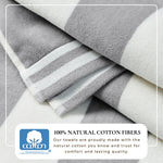 Striped Cabana Beach Towel - Edgartown Collection White Cliff Studio Towels