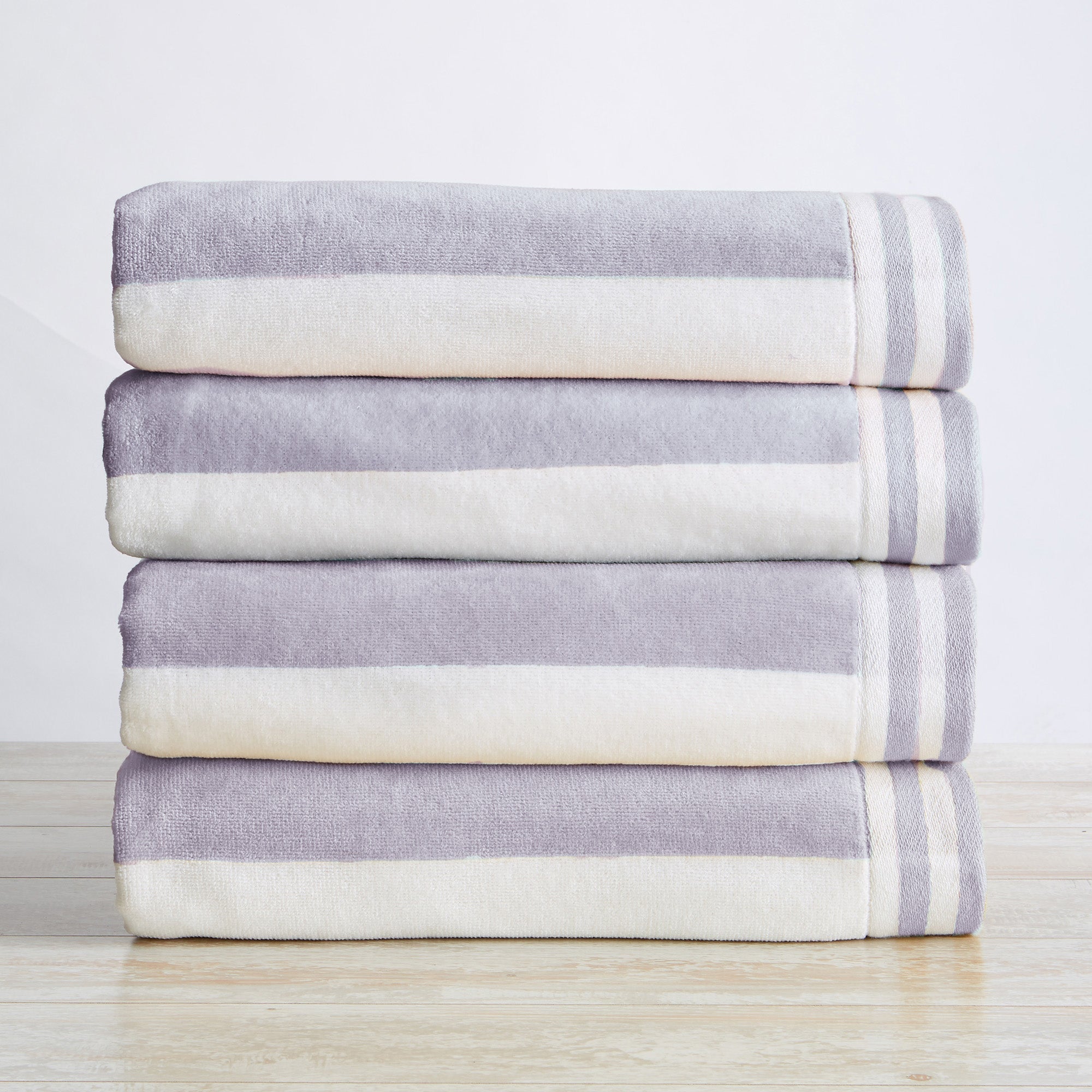 Striped Cabana Beach Towel - Edgartown Collection White Cliff Studio Towels