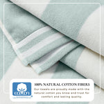 Striped Cabana Beach Towel - Edgartown Collection White Cliff Studio Towels