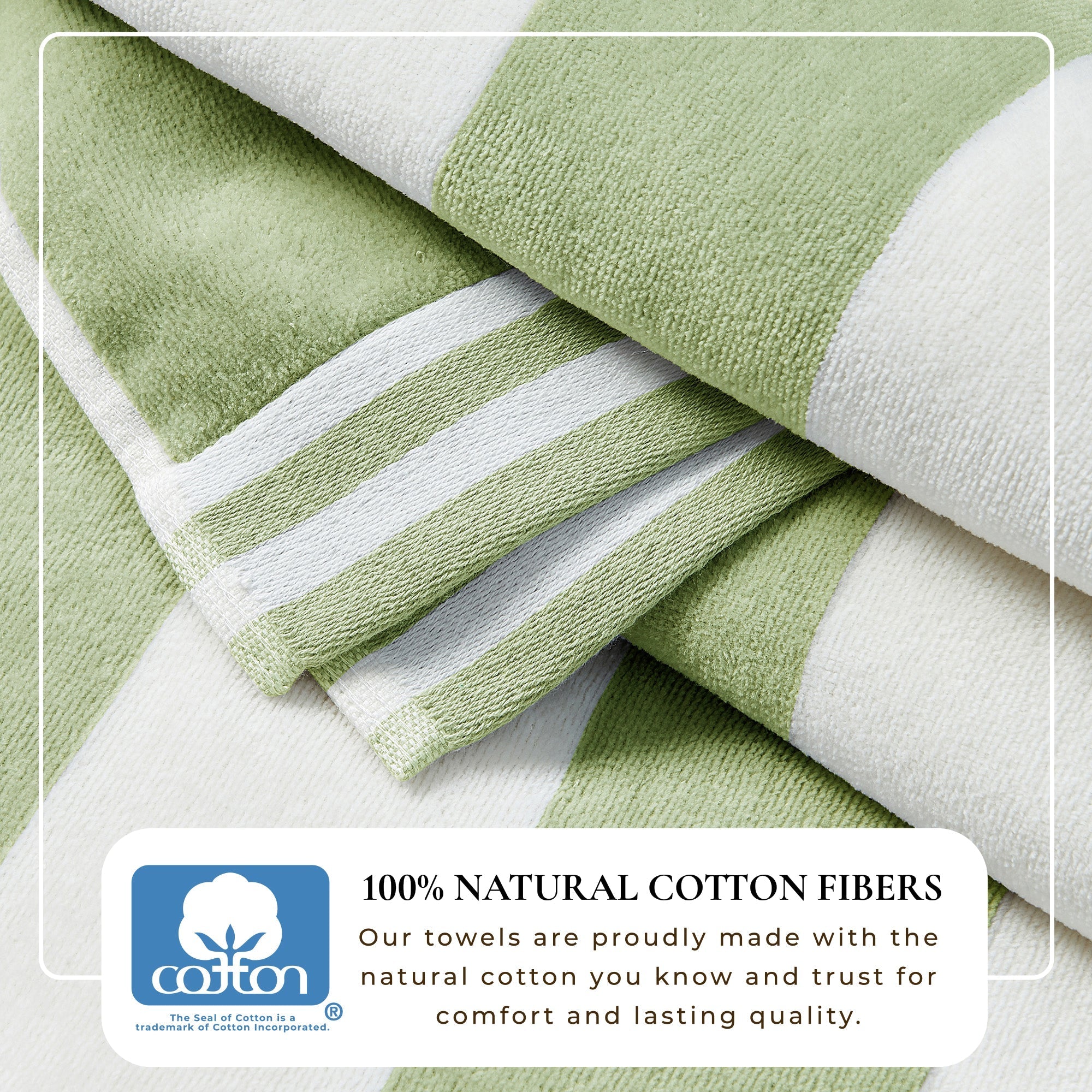 Striped Cabana Beach Towel - Edgartown Collection White Cliff Studio Towels