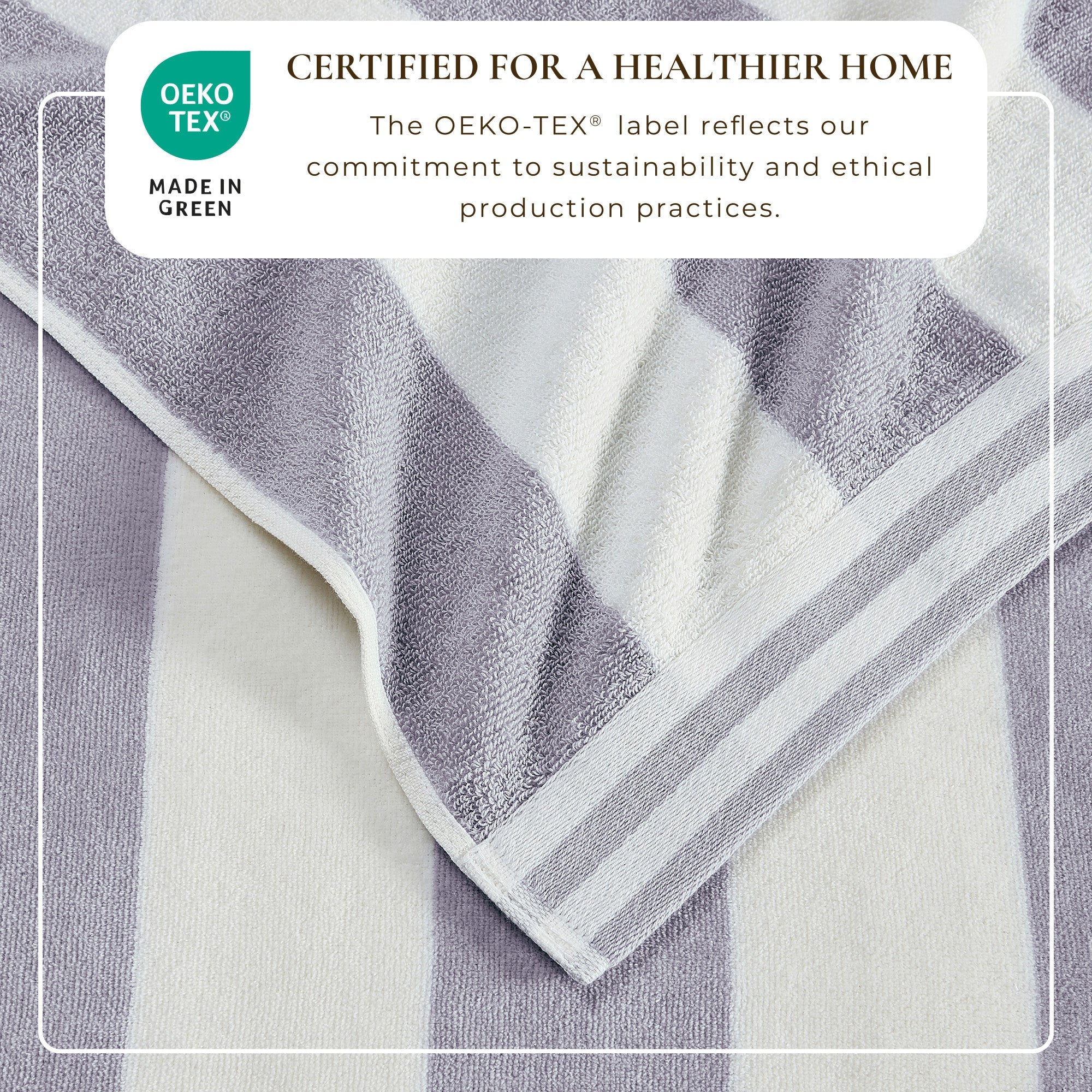 Striped Cabana Beach Towel - Edgartown Collection White Cliff Studio Towels