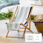 Striped Cabana Beach Towel - Edgartown Collection White Cliff Studio Towels