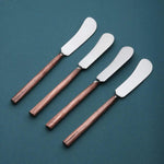 Sundance Butter Knife/Cheese Spreader 4 Pc. Set White Cliff Studio Flatware