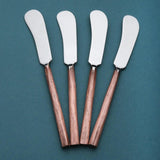 Sundance Butter Knife/Cheese Spreader 4 Pc. Set White Cliff Studio Flatware