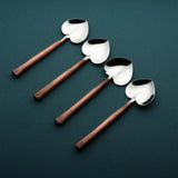 Sundance Heart Coffee/Dessert Table Spoon 4 Pc. Set White Cliff Studio Flatware