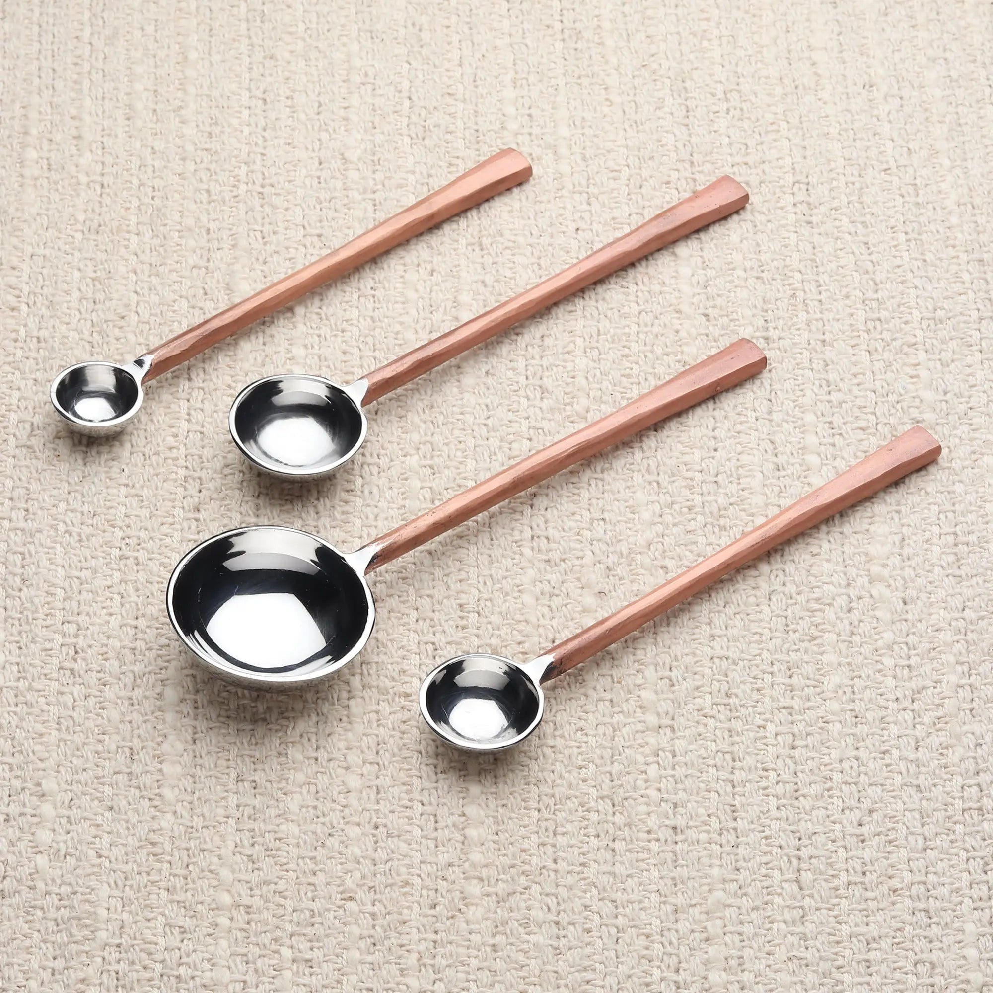 SUNDANCE MEASURING SPOONS 4 Pc. SET White Cliff Studio Kitchen Accessories