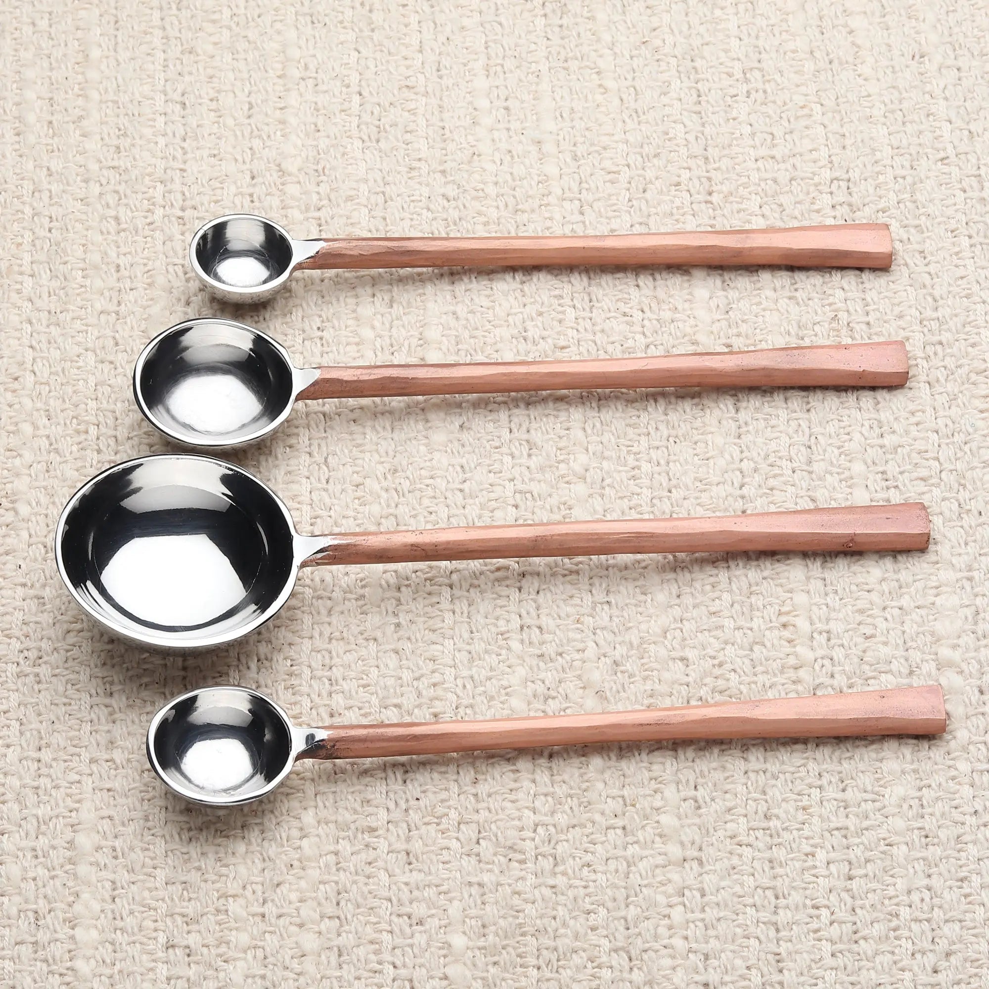 SUNDANCE MEASURING SPOONS 4 Pc. SET White Cliff Studio Kitchen Accessories