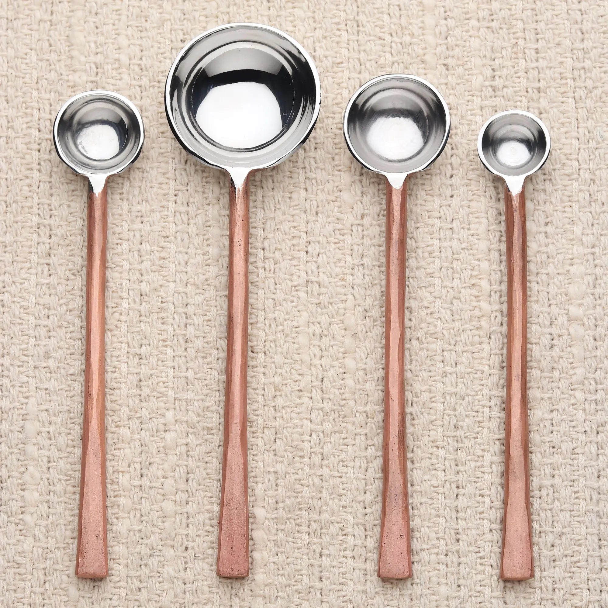 SUNDANCE MEASURING SPOONS 4 Pc. SET White Cliff Studio Kitchen Accessories