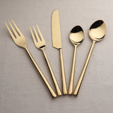 Sundance PVD 5 Pc. Flatware Set White Cliff Studio Flatware
