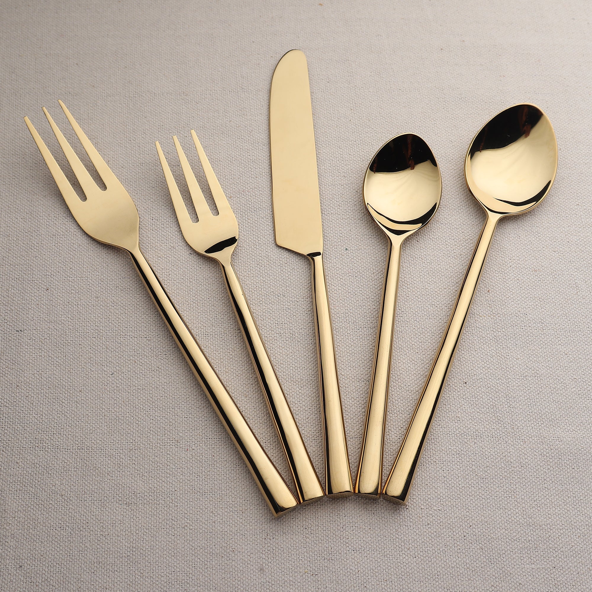 Sundance PVD 5 Pc. Flatware Set White Cliff Studio Flatware