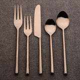 Sundance PVD 5 Pc. Flatware Set White Cliff Studio Flatware