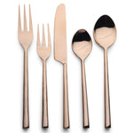 Sundance PVD 5 Pc. Flatware Set White Cliff Studio Flatware