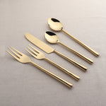 Sundance PVD 5 Pc. Flatware Set White Cliff Studio Flatware