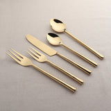 Sundance PVD 5 Pc. Flatware Set White Cliff Studio Flatware