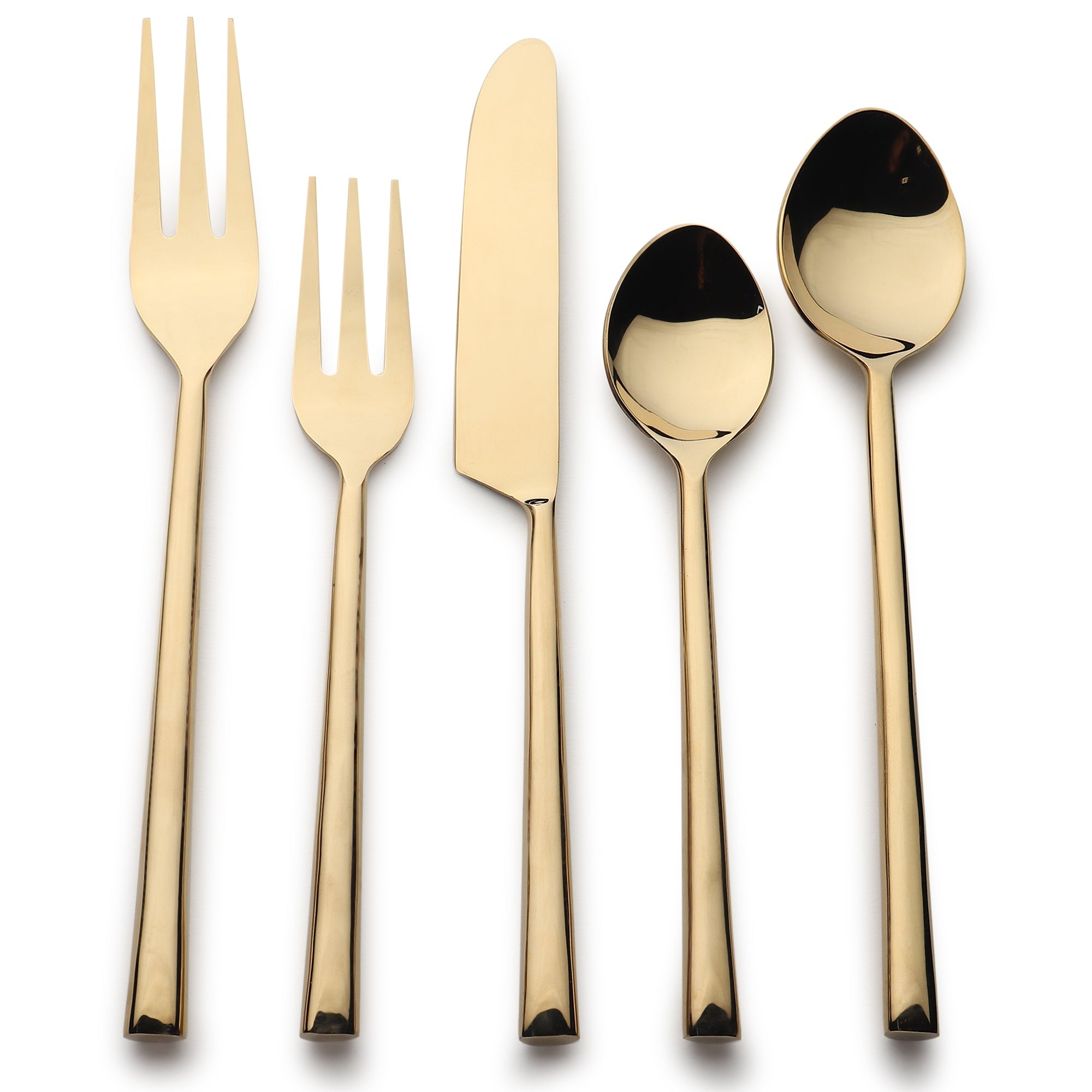 Sundance PVD 5 Pc. Flatware Set White Cliff Studio Flatware