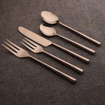 Sundance PVD 5 Pc. Flatware Set White Cliff Studio Flatware
