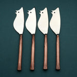 Sundance Ratoncito Cheese Spreader/Knife 4 Pc. Set White Cliff Studio Flatware