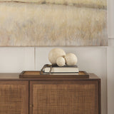 Suni Set of 3 Beige Paper Mache Orbs