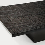 Tabwa coffee table - varnished teak - off black - rectangular White Cliff Studio COFFEE TABLE