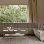 Tabwa coffee table - varnished teak - off black - rectangular White Cliff Studio COFFEE TABLE