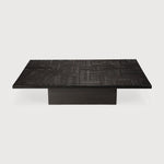 Tabwa coffee table - varnished teak - off black - rectangular White Cliff Studio COFFEE TABLE