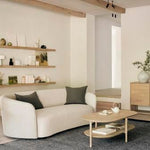 Tabwa coffee table - varnished teak - off black - rectangular White Cliff Studio COFFEE TABLE