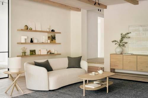 Tabwa coffee table - varnished teak - off black - rectangular White Cliff Studio COFFEE TABLE