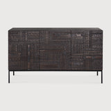 Tabwa sideboard - varnished teak - off black - 3 doors White Cliff Studio Sideboard