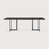 Tacet dining table - varnished teak - dark brown - rectangular White Cliff Studio Dining Table