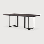 Tacet dining table - varnished teak - dark brown - rectangular White Cliff Studio Dining Table