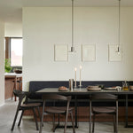 Tacet dining table - varnished teak - dark brown - rectangular White Cliff Studio Dining Table