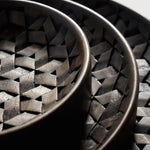 Tampa boards - varnished mahogany - dark brown - set of 3 White Cliff Studio Trays