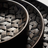 Tampa boards - varnished mahogany - dark brown - set of 3 White Cliff Studio Trays