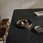 Tampa boards - varnished mahogany - dark brown - set of 3 White Cliff Studio Trays