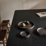 Tampa boards - varnished mahogany - dark brown - set of 3 White Cliff Studio Trays