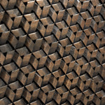 Tampa boards - varnished mahogany - dark brown - set of 3 White Cliff Studio Trays