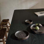 Tampa boards - varnished mahogany - dark brown - set of 3 White Cliff Studio Trays