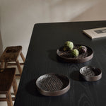 Tampa boards - varnished mahogany - dark brown - set of 3 White Cliff Studio Trays