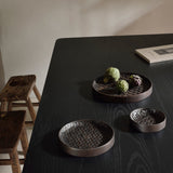 Tampa boards - varnished mahogany - dark brown - set of 3 White Cliff Studio Trays