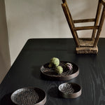 Tampa boards - varnished mahogany - dark brown - set of 3 White Cliff Studio Trays