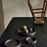 Tampa boards - varnished mahogany - dark brown - set of 3 White Cliff Studio Trays