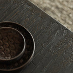 Tampa boards - varnished mahogany - dark brown - set of 3 White Cliff Studio Trays