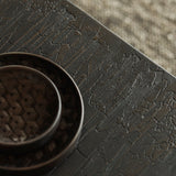 Tampa boards - varnished mahogany - dark brown - set of 3 White Cliff Studio Trays